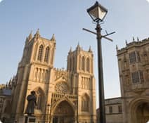 Bristol Cathedral and College Square Bristol Cathedral and College Square