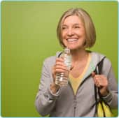 Woman drinking water