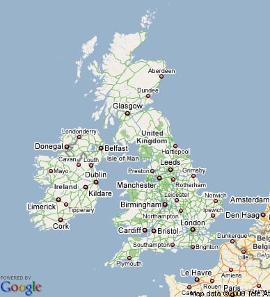  on Map Of The Uk