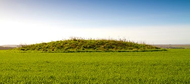 Neolithic burial mound, Cranborne Chase near Trowbridge Neolithic burial mound, Cranborne Chase near Trowbridge