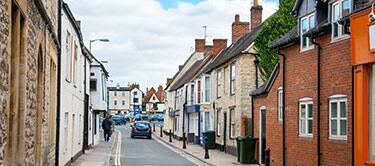 bicester street with houses