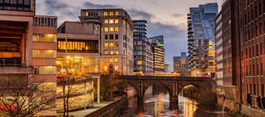 View of canal, Manchester city centre View of canal, Manchester city centre