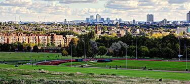 View of London from Hampstead Heath