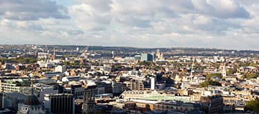aerial view of north london aerial view of north london