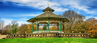 bandstand in greenhead park