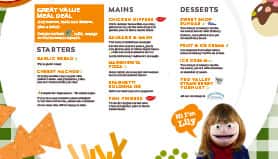 Kids menu