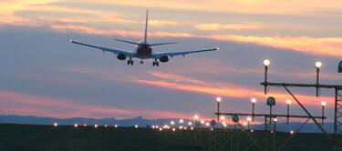 Newcastle Airport at sunset Newcastle Airport at sunset