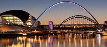 Tyne Bridge and Millennium Bridge, Newcastle