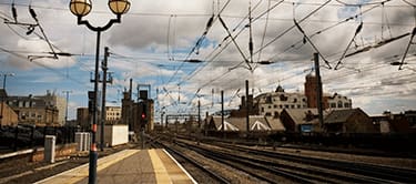 Newcastle station platform Newcastle station platform