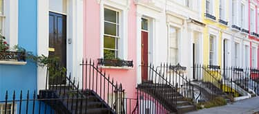 colourful pastel houses