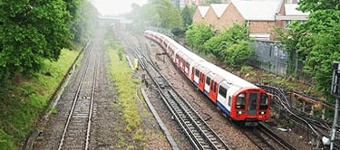 Metropolitan line near Ruislip Metropolitan line near Ruislip