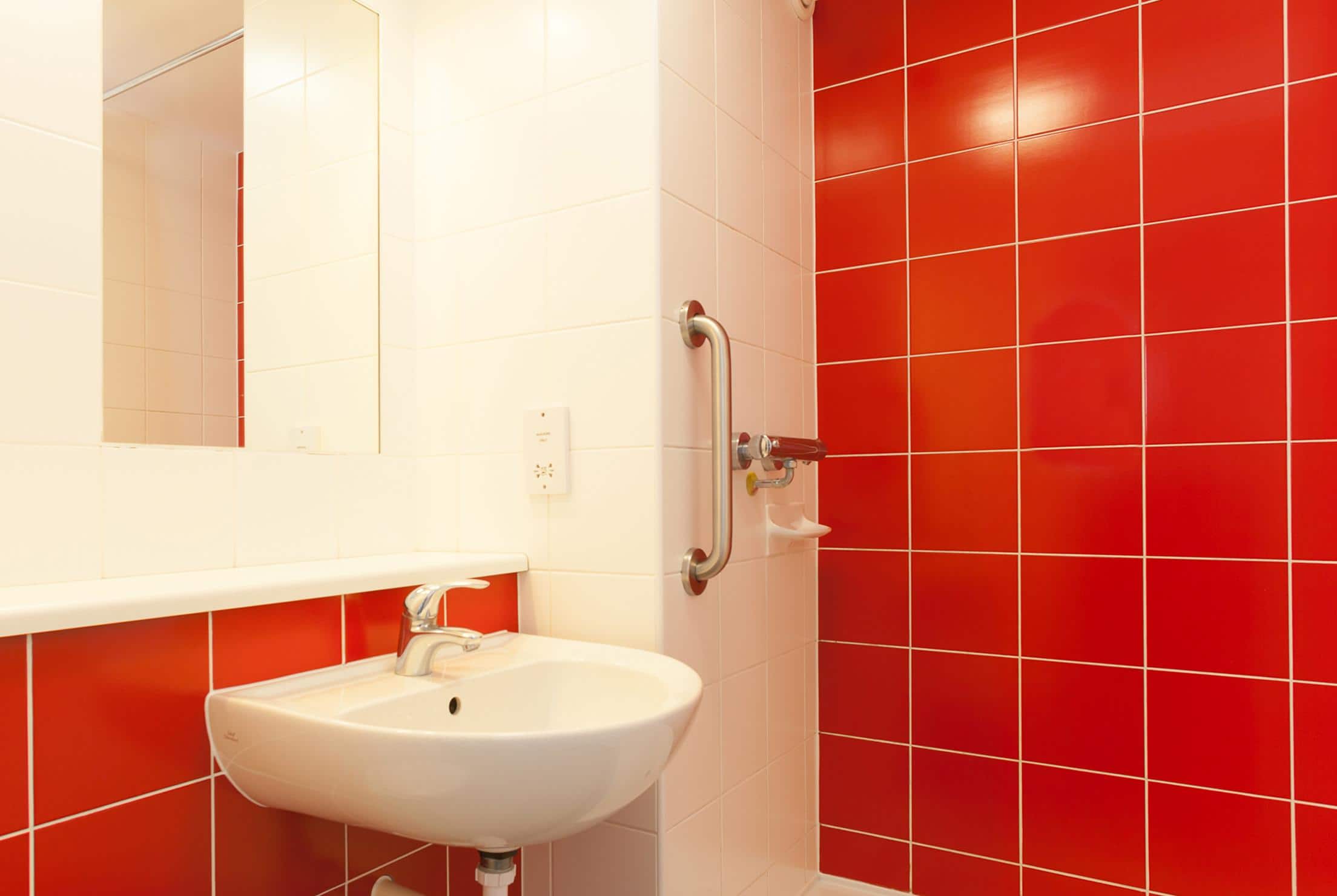 Bathroom with a shower