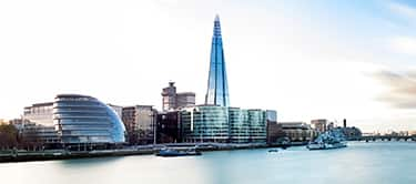 view of the shard and city of london