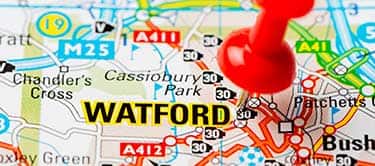 map with watford on map with watford on