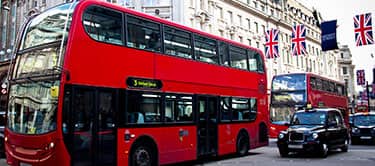 london bus, west end london bus, west end